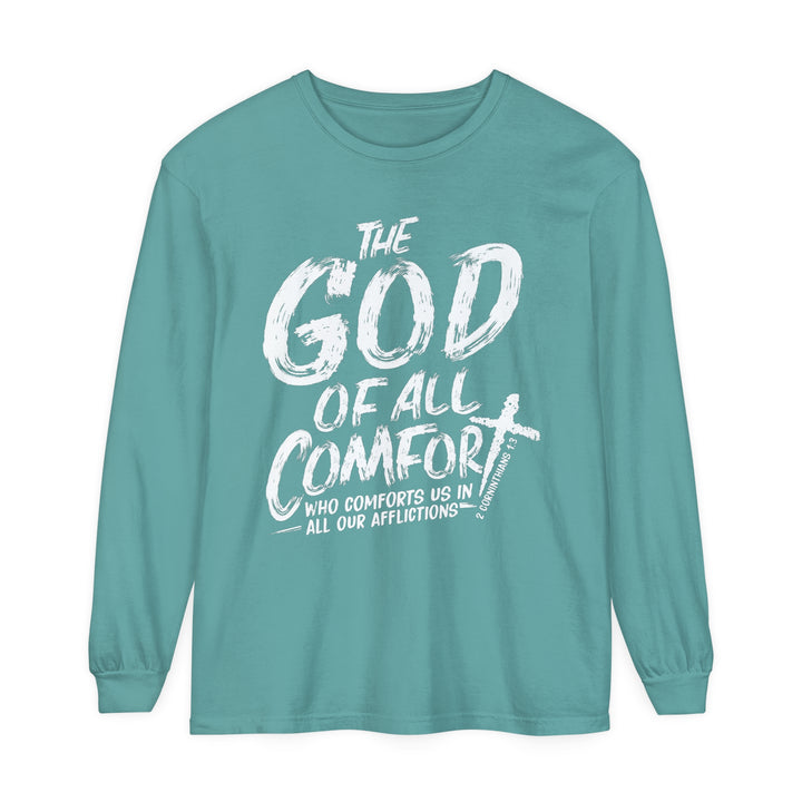 God of All Comfort Long Sleeve Shirt Long-sleeve Seafoam S 