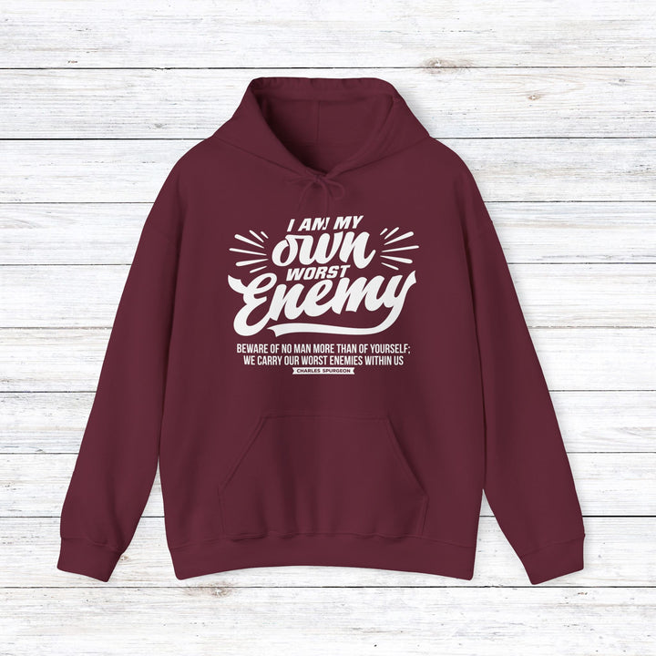 Worst Enemy Hoodie Hoodie Maroon S 