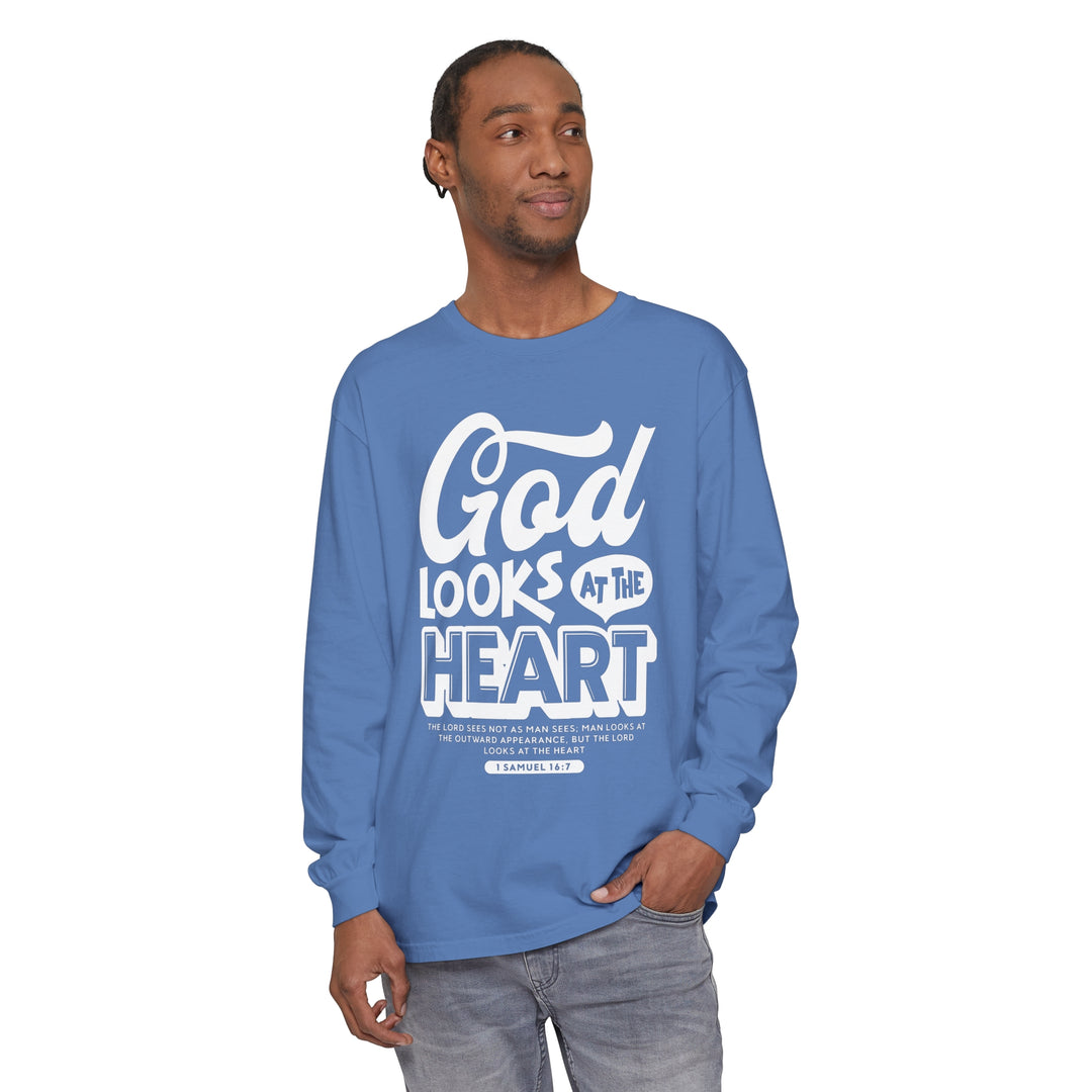 God Looks At The Heart Long Sleeve Shirt Long-sleeve   