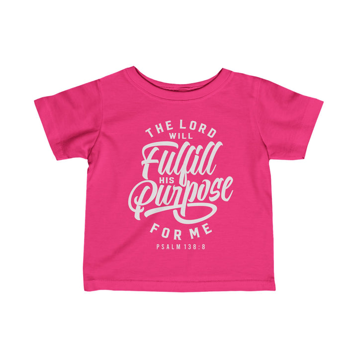 His Purpose Baby Tee Kids clothes Hot Pink 6M 