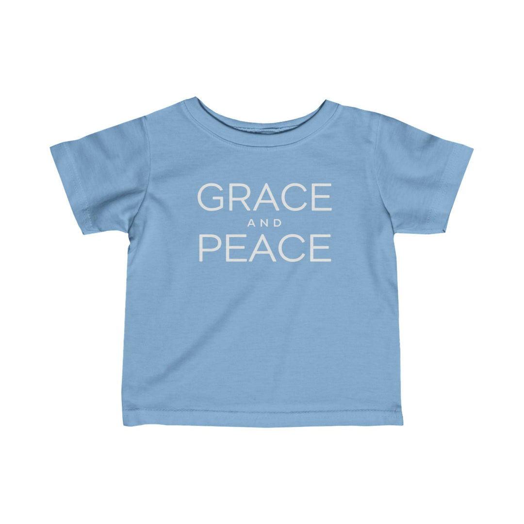 Grace and Peace Baby Tee Kids clothes Light Blue 6M 