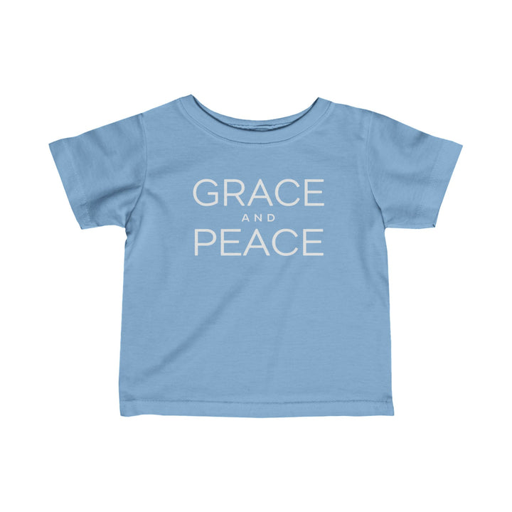 Grace and Peace Baby Tee Kids clothes Light Blue 6M 