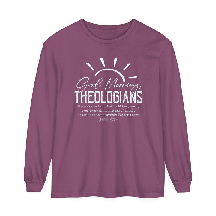 Good Morning Theologians Long Sleeve Shirt Long-sleeve Berry S 