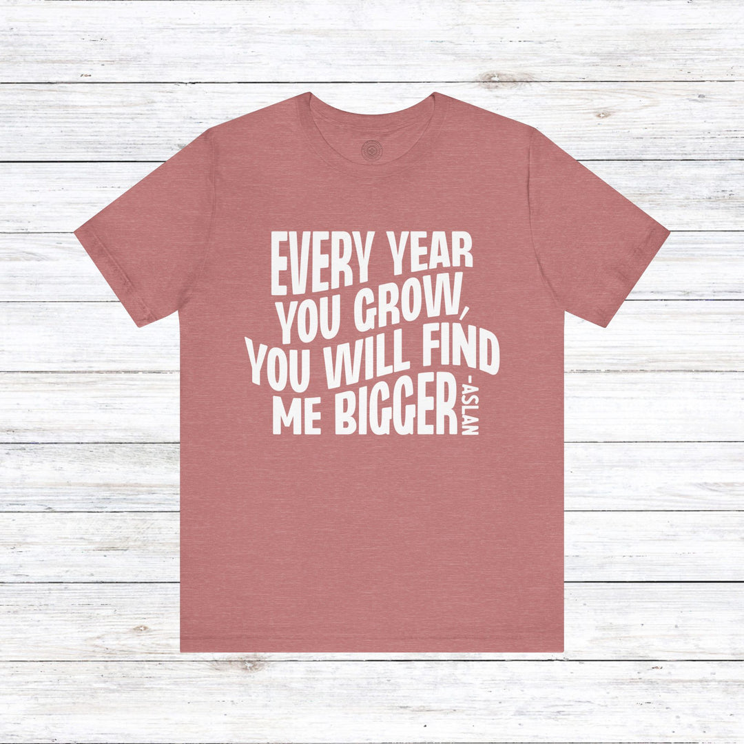 Every Year You Grow Unisex T-Shirt T-Shirt Heather Mauve S 