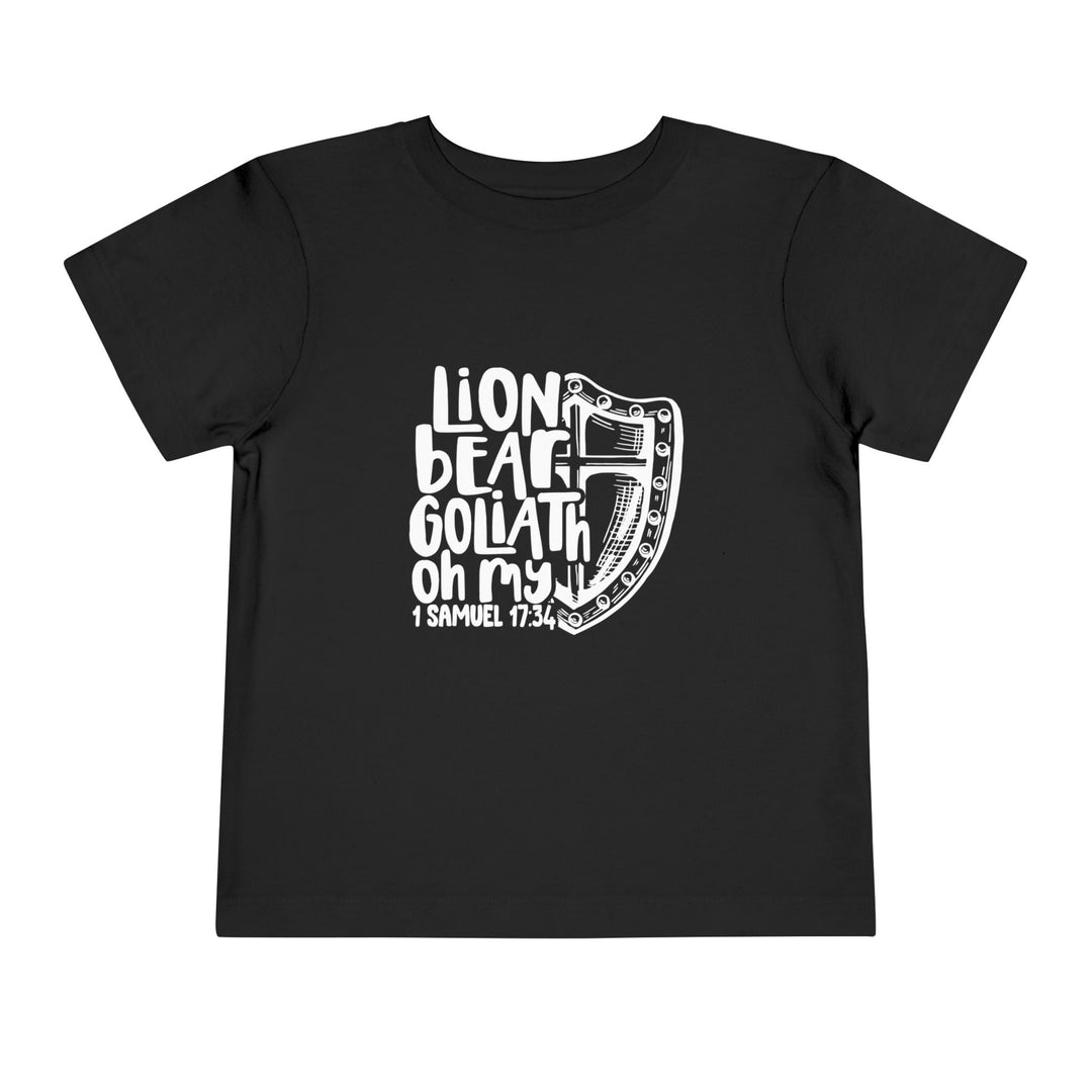 Lion Bear Goliath Oh My Toddler Tee Kids clothes Black 2T 