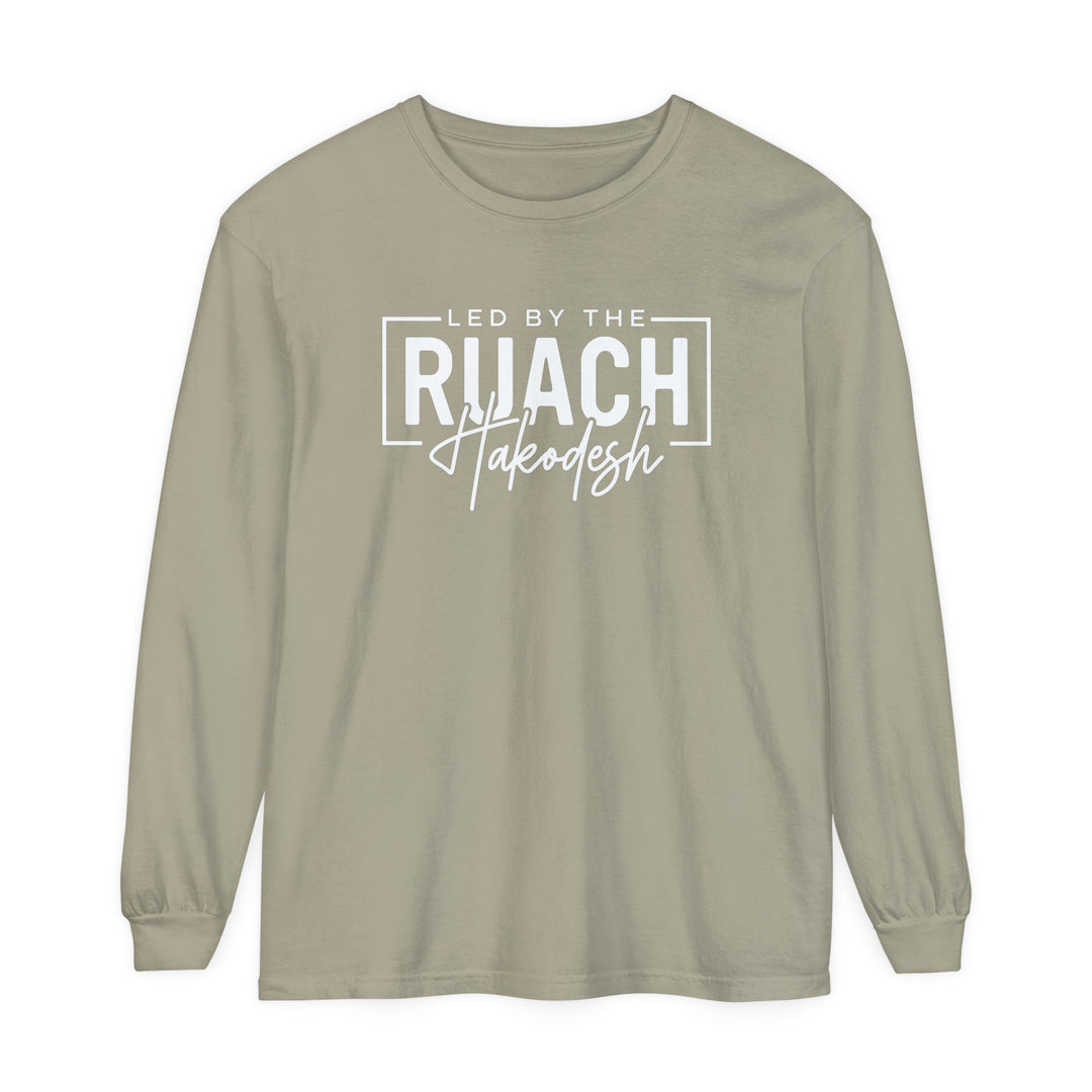 Led By Ruach Hakodesh Long Sleeve Shirt Long-sleeve Sandstone S 