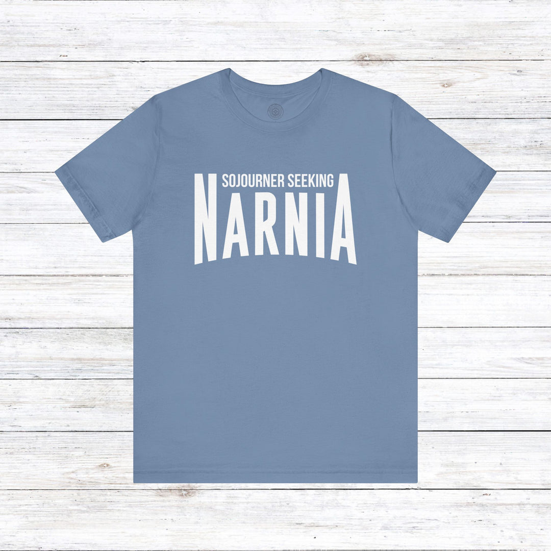 Sojourner Seeking Narnia Unisex T-Shirt T-Shirt Steel Blue S 