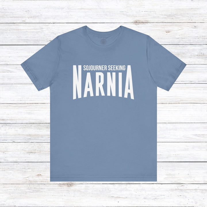 Sojourner Seeking Narnia Unisex T-Shirt T-Shirt Steel Blue S 