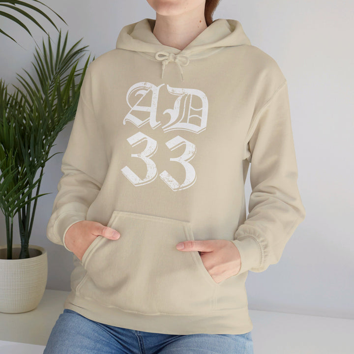 AD 33 Old English Hoodie Hoodie   