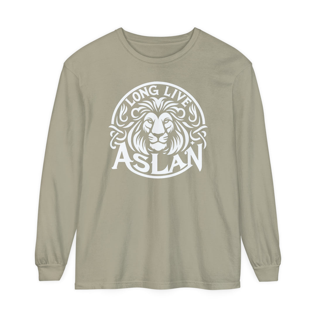 Long Live Aslan Long Sleeve Shirt Long-sleeve Sandstone S 