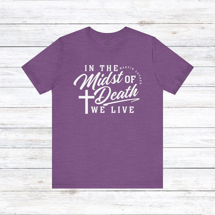 In Midst of Death Unisex T-Shirt T-Shirt Heather Team Purple S 