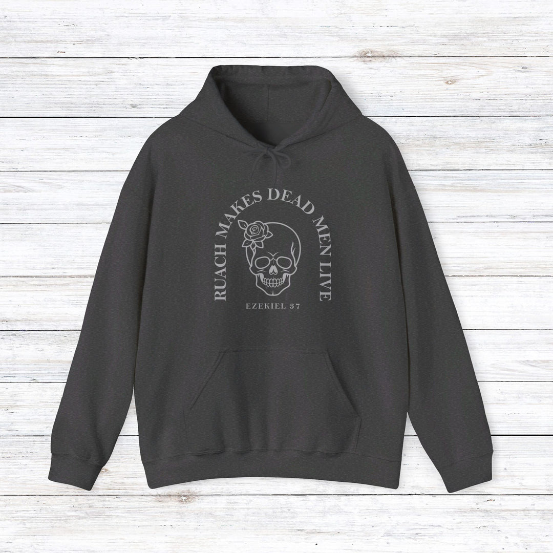 Ruach Makes Dead Men Live Hoodie Hoodie Dark Heather S 