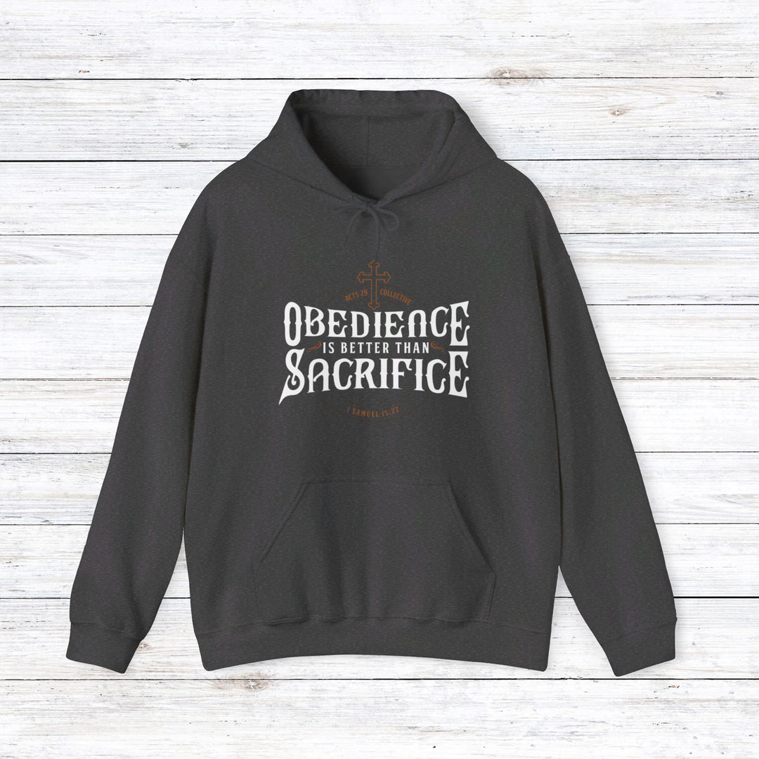 Obedience Is Better Hoodie Hoodie Dark Heather S 