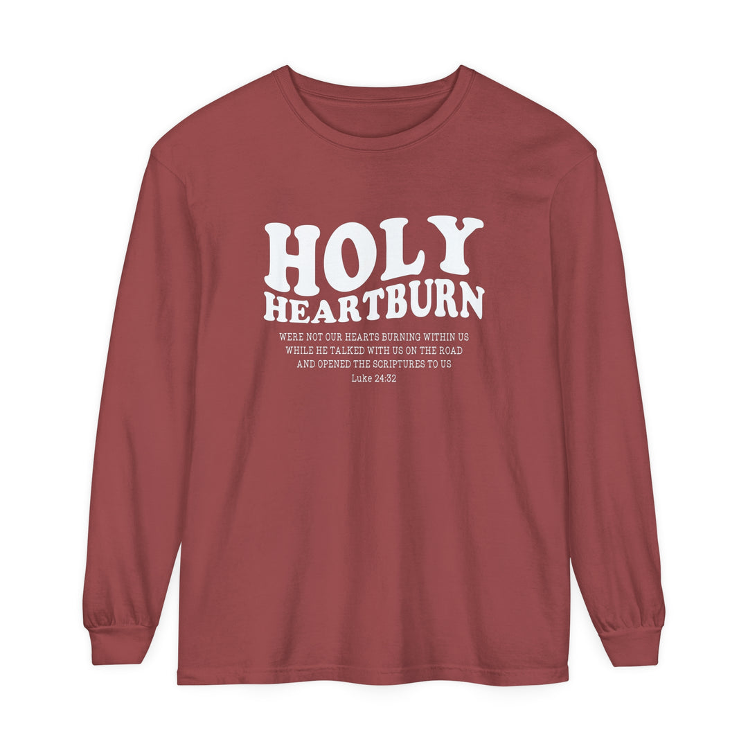 Holy Heartburn Long Sleeve Shirt Long-sleeve Brick S 