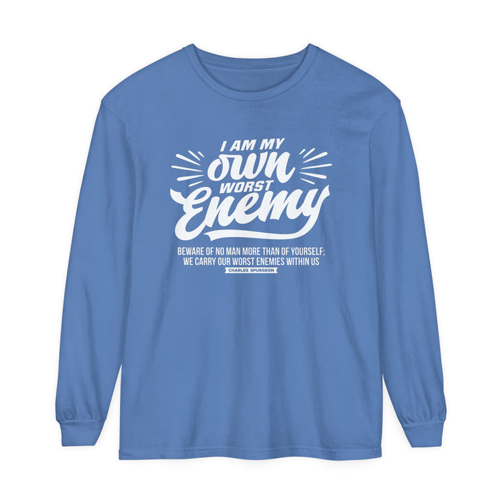 Worst Enemy Long Sleeve Shirt Long-sleeve Flo Blue S 