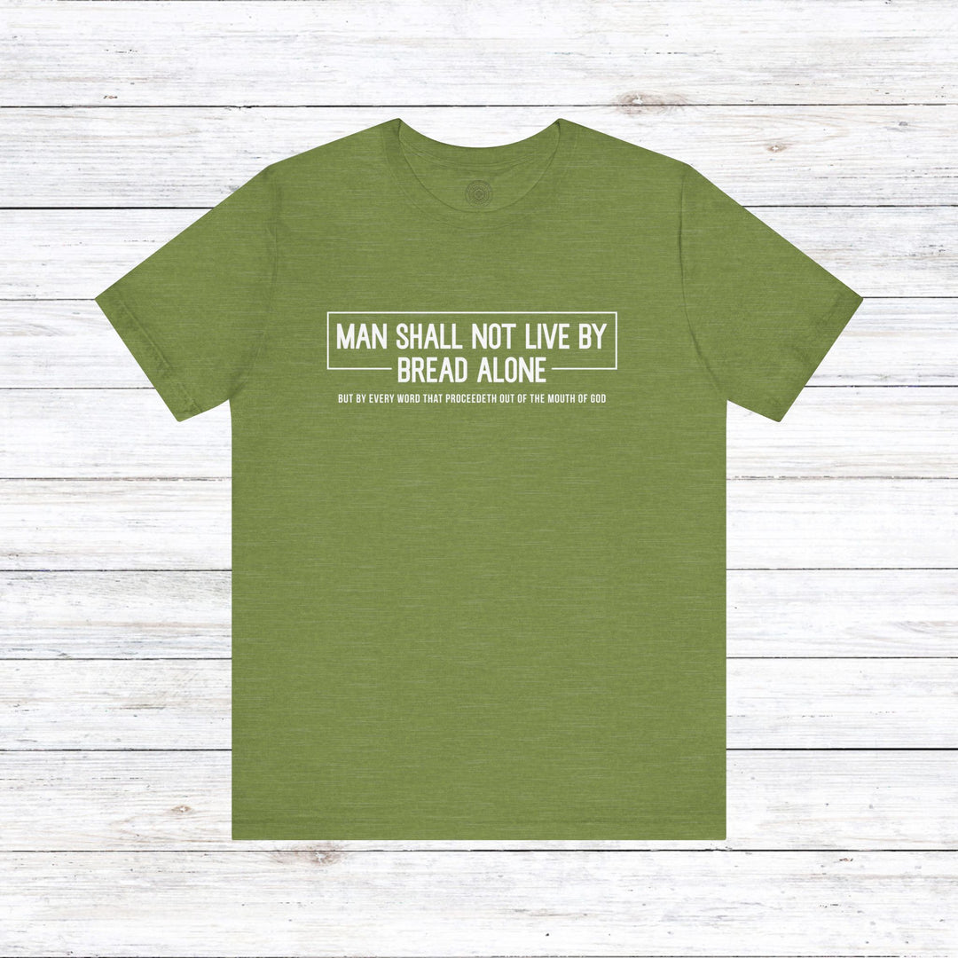 Bread Alone Unisex T-Shirt T-Shirt Heather Green S 