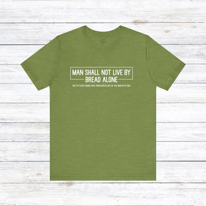 Bread Alone Unisex T-Shirt T-Shirt Heather Green S 