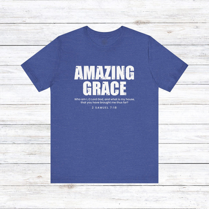 Amazing Grace Unisex T-Shirt T-Shirt Heather True Royal S 