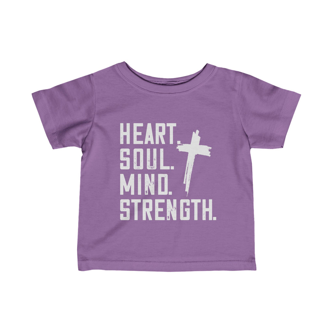 Heart Soul Mind Strength Baby Tee Kids clothes Lavender 6M 