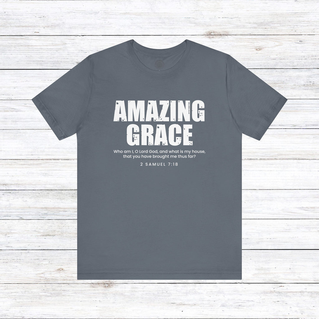 Amazing Grace Unisex T-Shirt T-Shirt Steel Blue S 