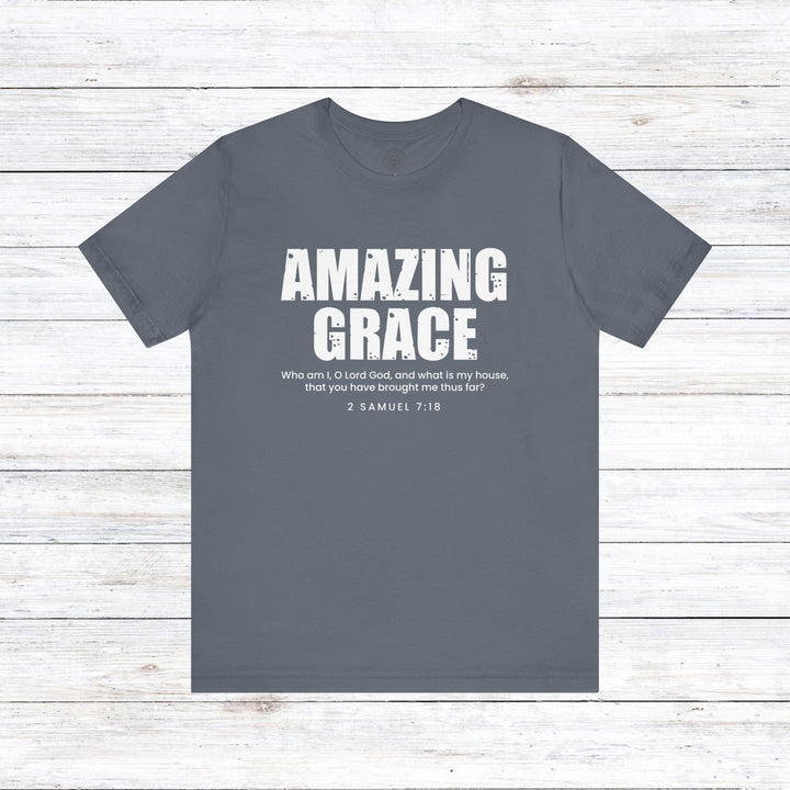 Amazing Grace Unisex T-Shirt T-Shirt Steel Blue S 