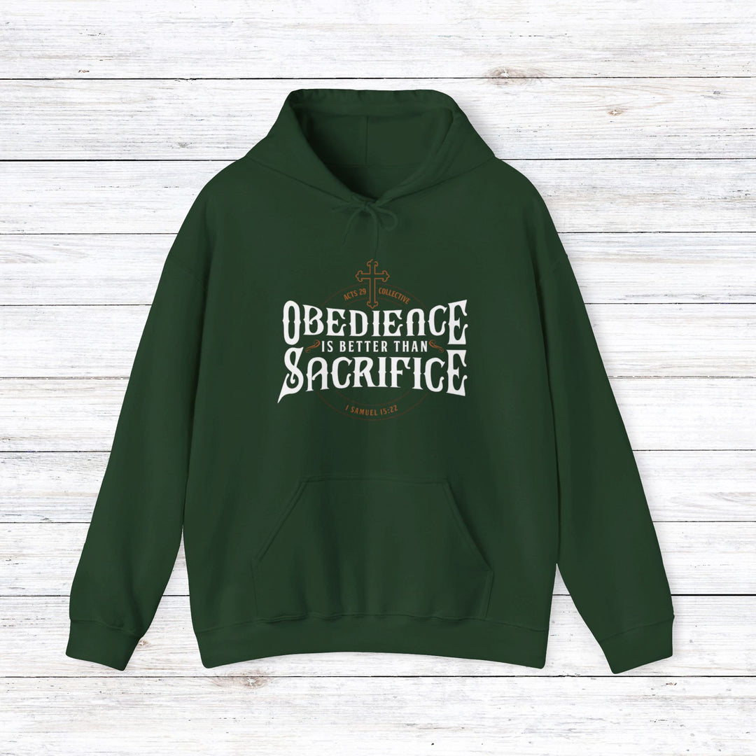 Obedience Is Better Hoodie Hoodie Forest Green S 