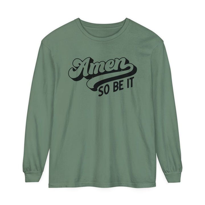 Amen So Be It Long Sleeve Shirt Long-sleeve Light Green S 