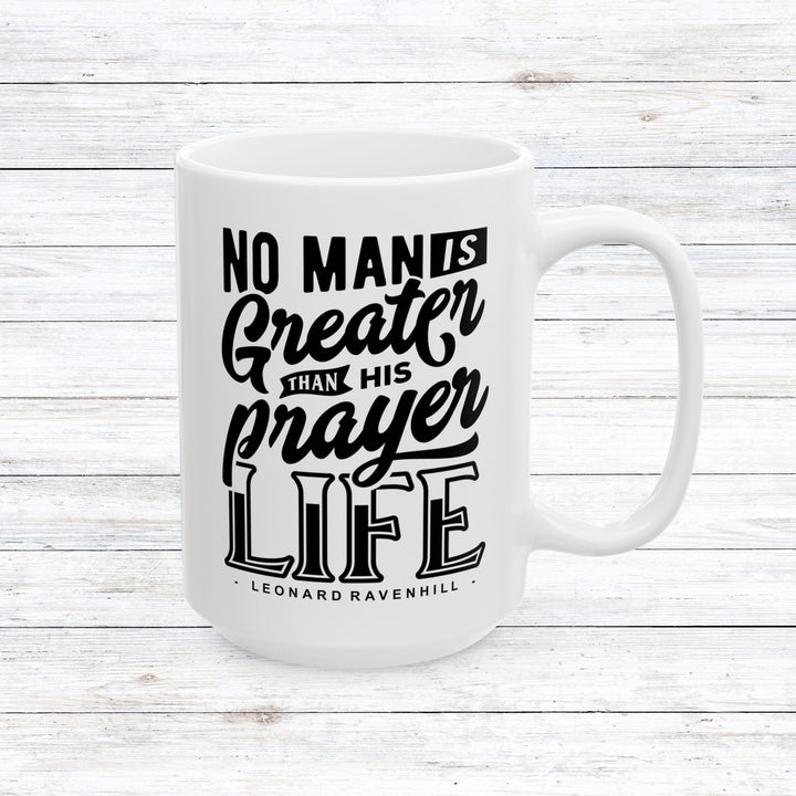 Christian Coffee Mug Prayer Life Ceramic Mug 15oz  