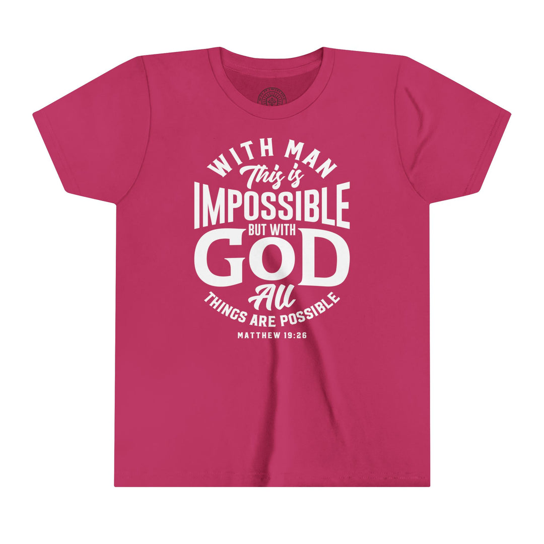 All Things Possible Youth T-shirt Kids clothes Berry S 