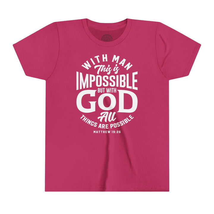 All Things Possible Youth T-shirt Kids clothes Berry S 