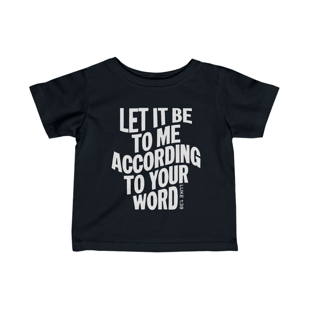 According To Your Word Baby Tee Kids clothes Black 6M 