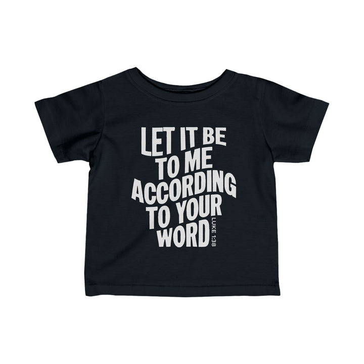 According To Your Word Baby Tee Kids clothes Black 6M 