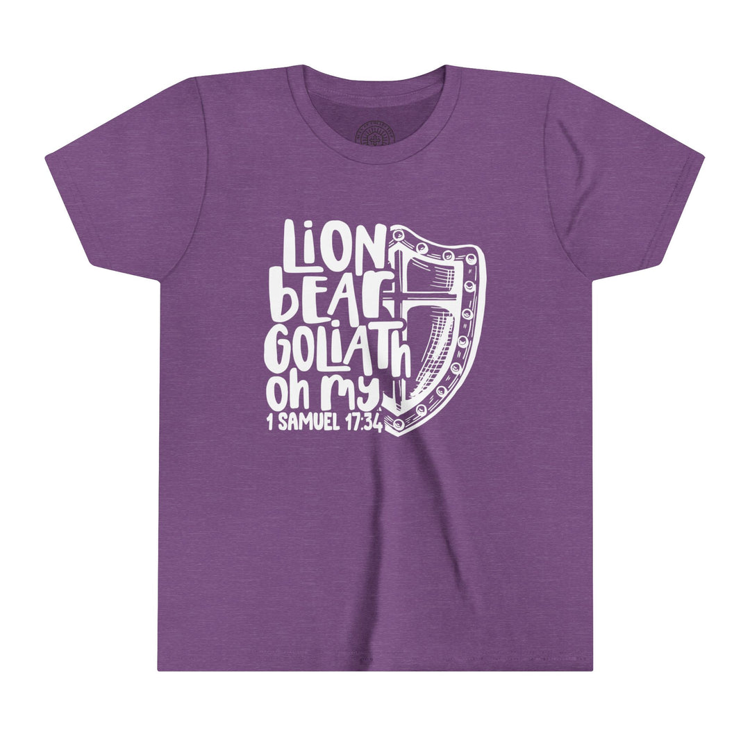 Lion Bear Goliath Oh My Youth T-shirt Kids clothes Heather Team Purple S 