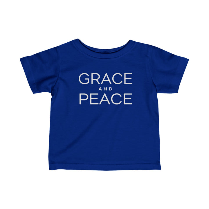 Grace and Peace Baby Tee Kids clothes Royal 6M 