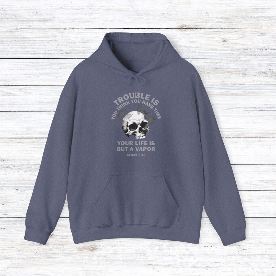 Life Is Vapor Hoodie Hoodie Heather Navy S 