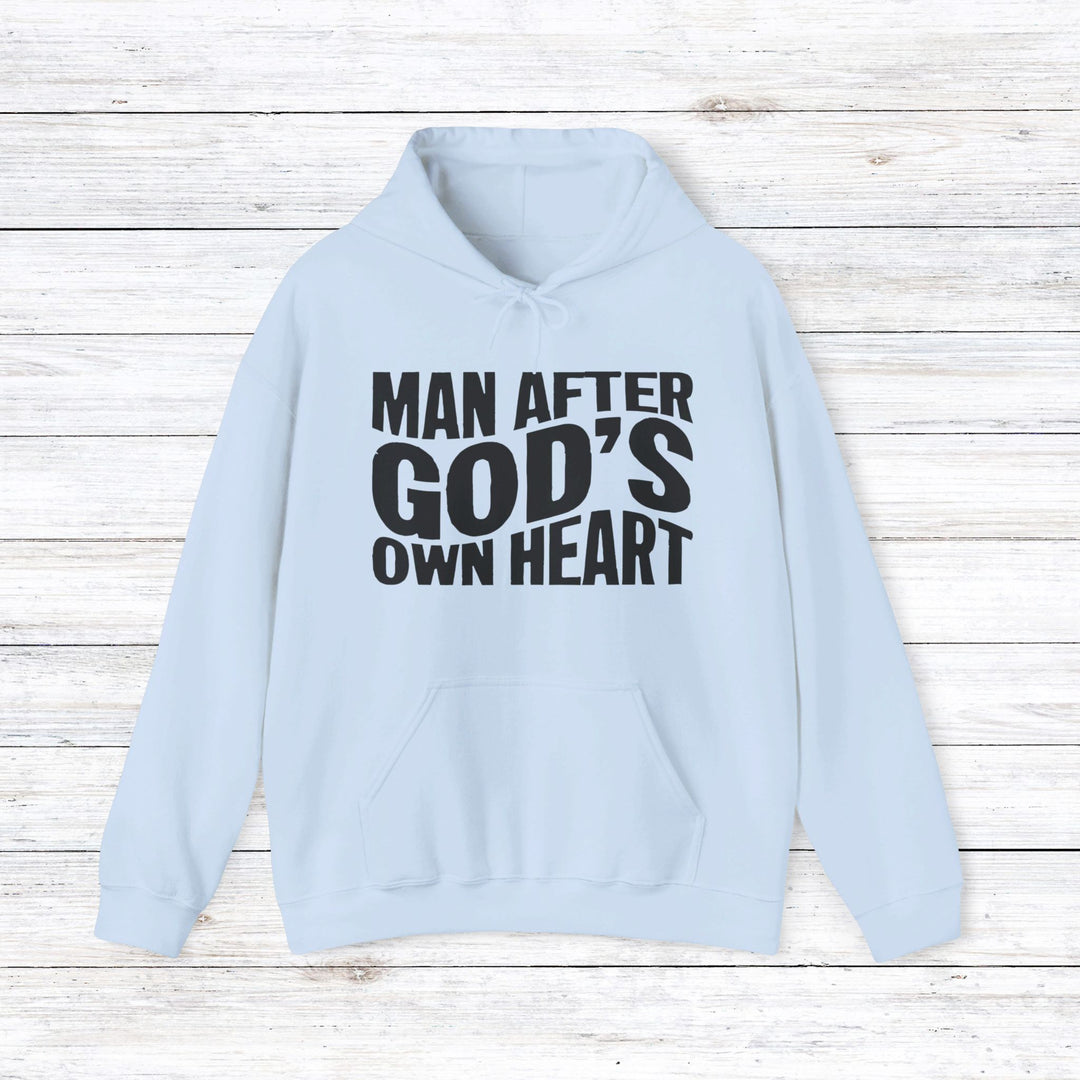 Man After God Hoodie Hoodie Light Blue S 