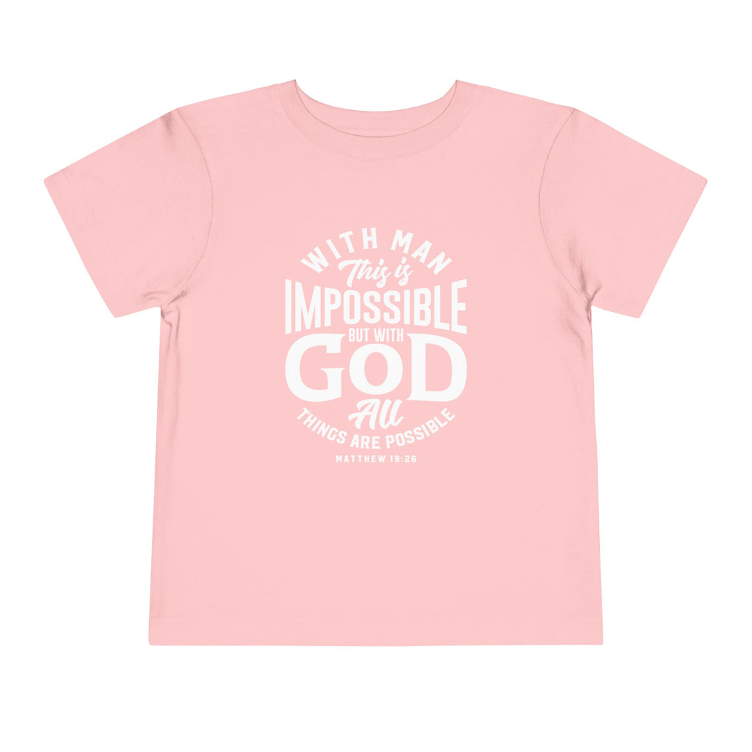 All Things Possible Toddler Tee Kids clothes Pink 2T 