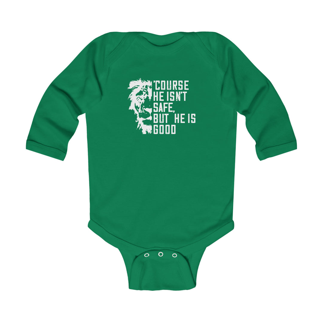 'Course He Isn't Safe Infant Long Sleeve Bodysuit Kids clothes Kelly NB (0-3M) 