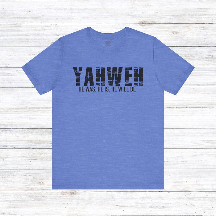 Yahweh Unisex T-Shirt T-Shirt Heather Columbia Blue S 