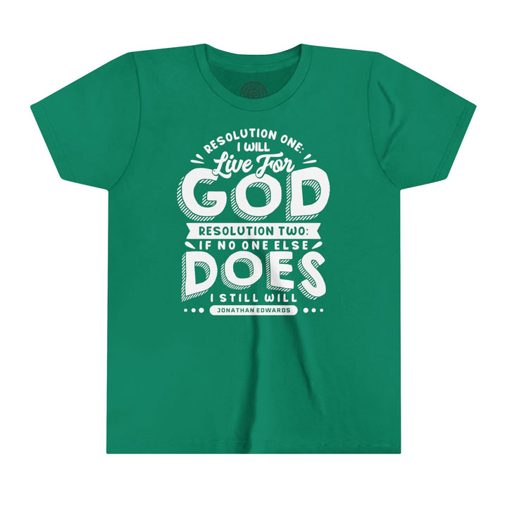 Live For God Youth T-shirt Kids clothes Kelly S 