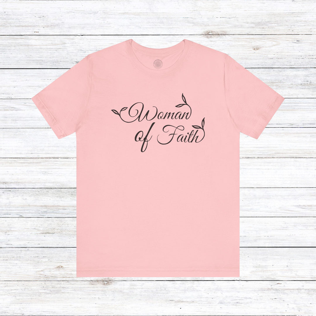 Woman of Faith Unisex T-Shirt T-Shirt Pink S 