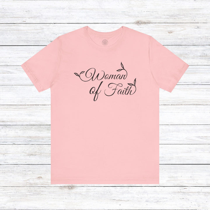 Woman of Faith Unisex T-Shirt T-Shirt Pink S 