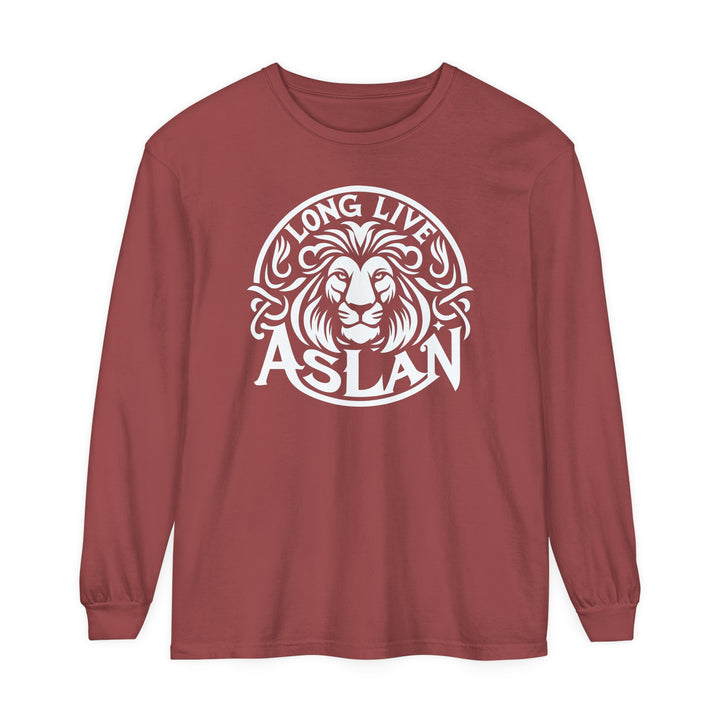 Long Live Aslan Long Sleeve Shirt Long-sleeve Brick S 