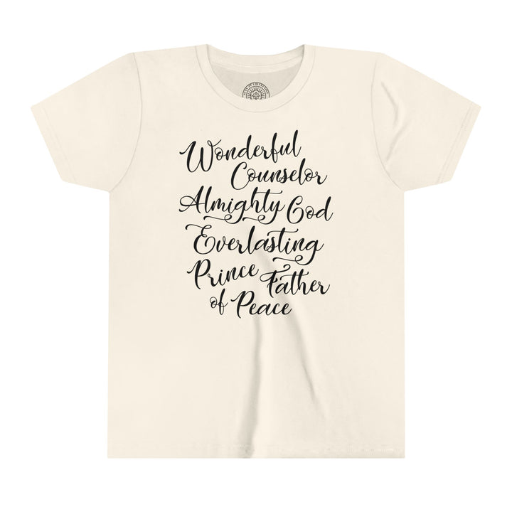 Wonderful Counselor Youth T-shirt Kids clothes Natural S 