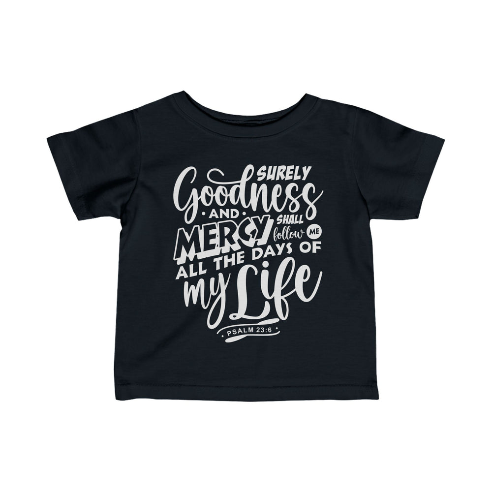 Goodness and Mercy Baby Tee Kids clothes Black 6M 