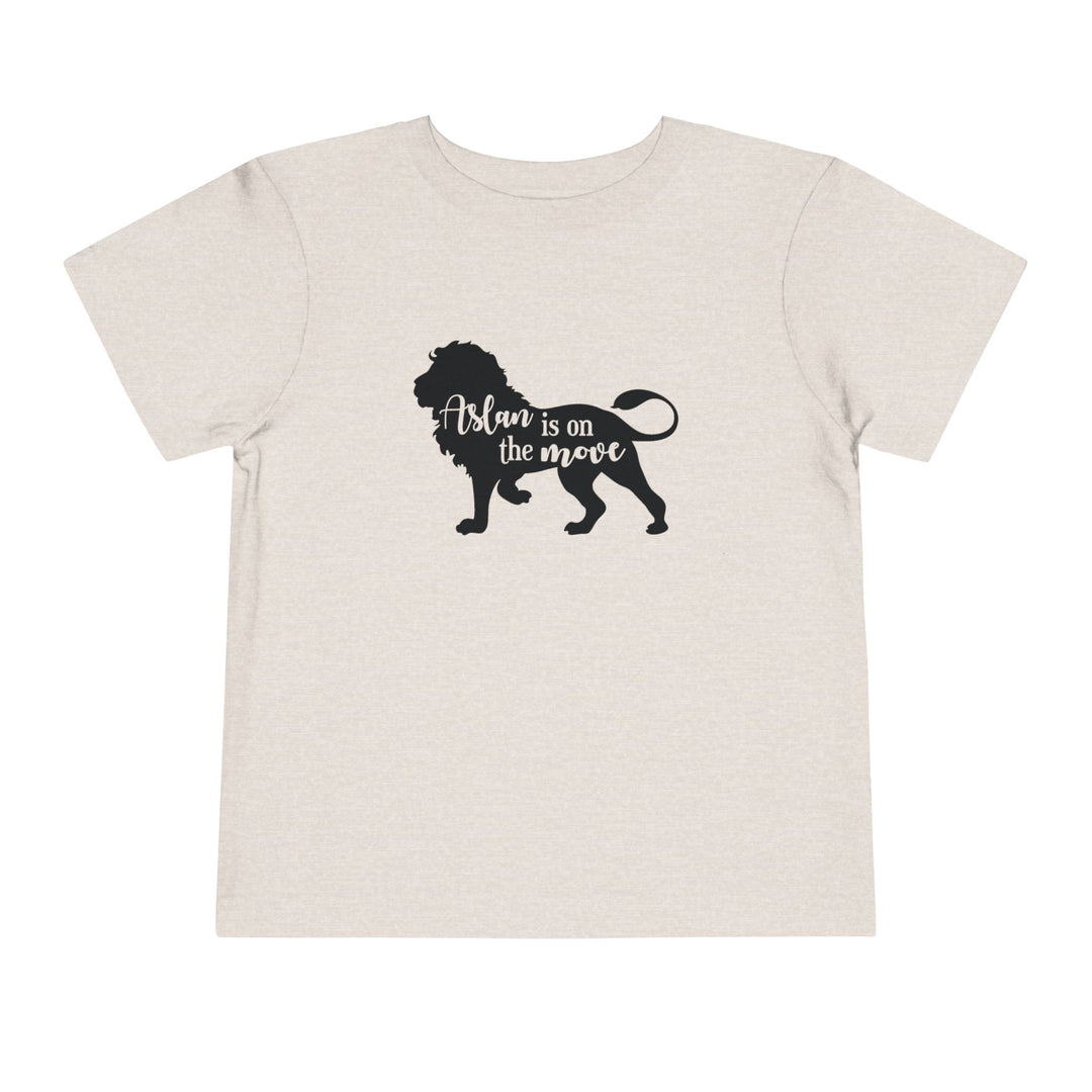 Aslan Is On The Move Toddler Tee Kids clothes Heather Dust 2T 