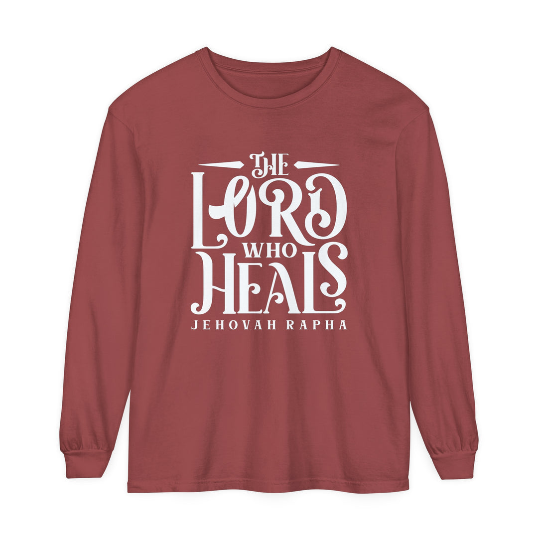 The Lord Who Heals Long Sleeve Shirt Long-sleeve Brick S 