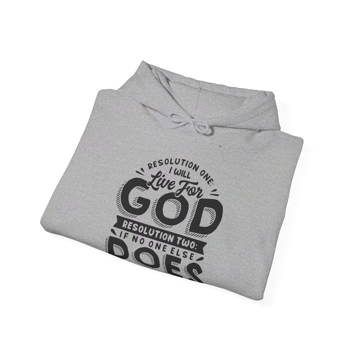 Live For God (Black Print)  Hoodie Hoodie   