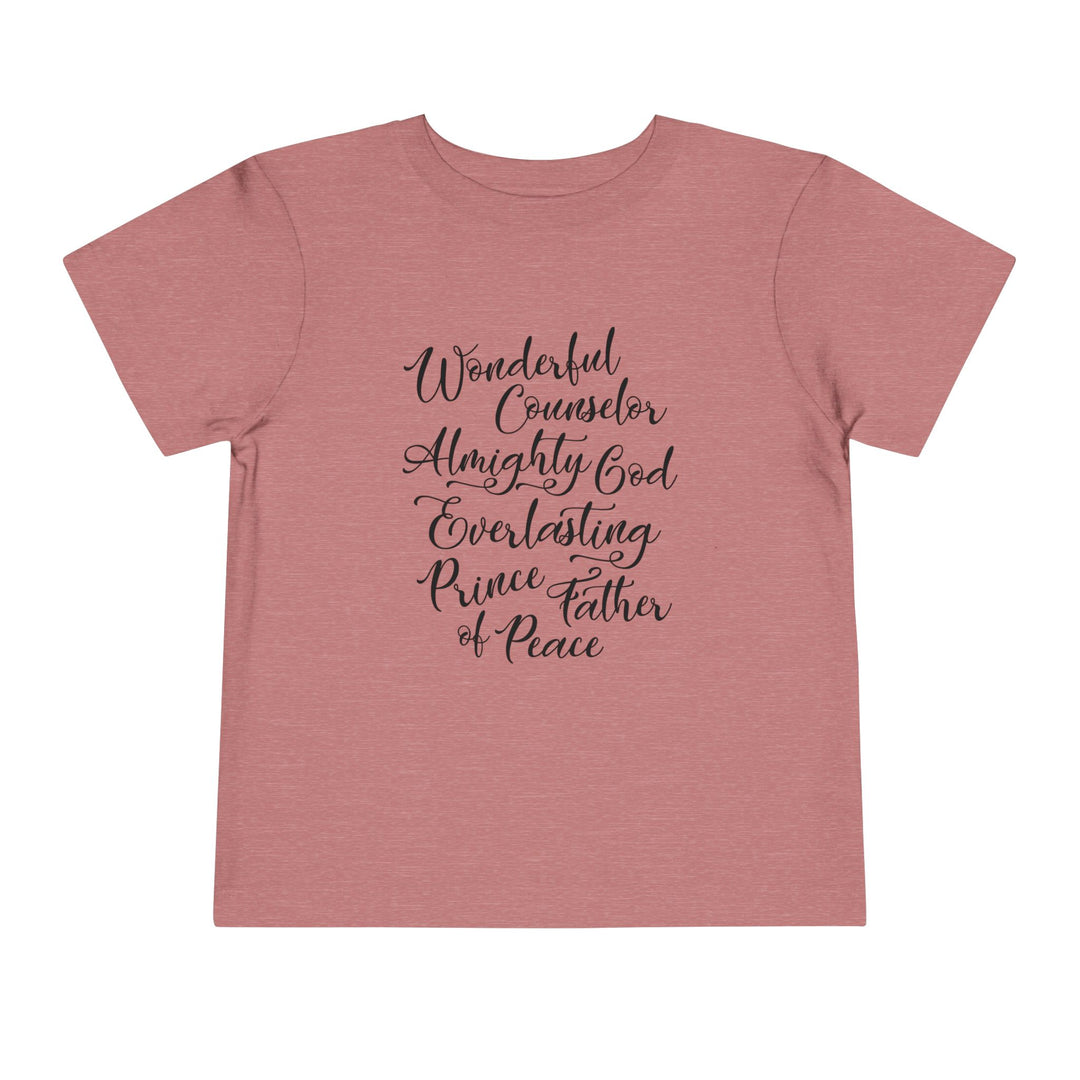 Wonderful Counselor Toddler Tee Kids clothes Heather Mauve 2T 