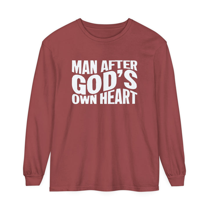 Man After God's Heart Long Sleeve Shirt Long-sleeve Brick S 